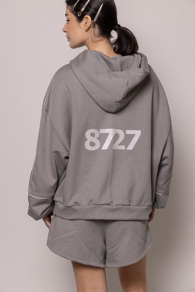 Hoodie 87/27 Sgo Dama-Gris - imagen 5
