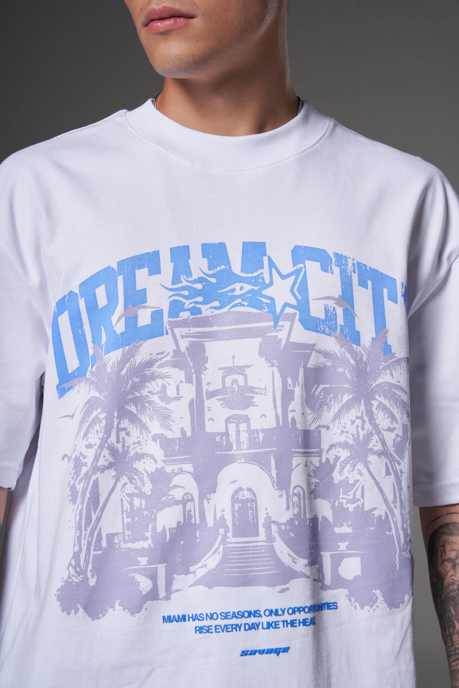 T shirt dream city azul  250 gramos 14599 - imagen 3