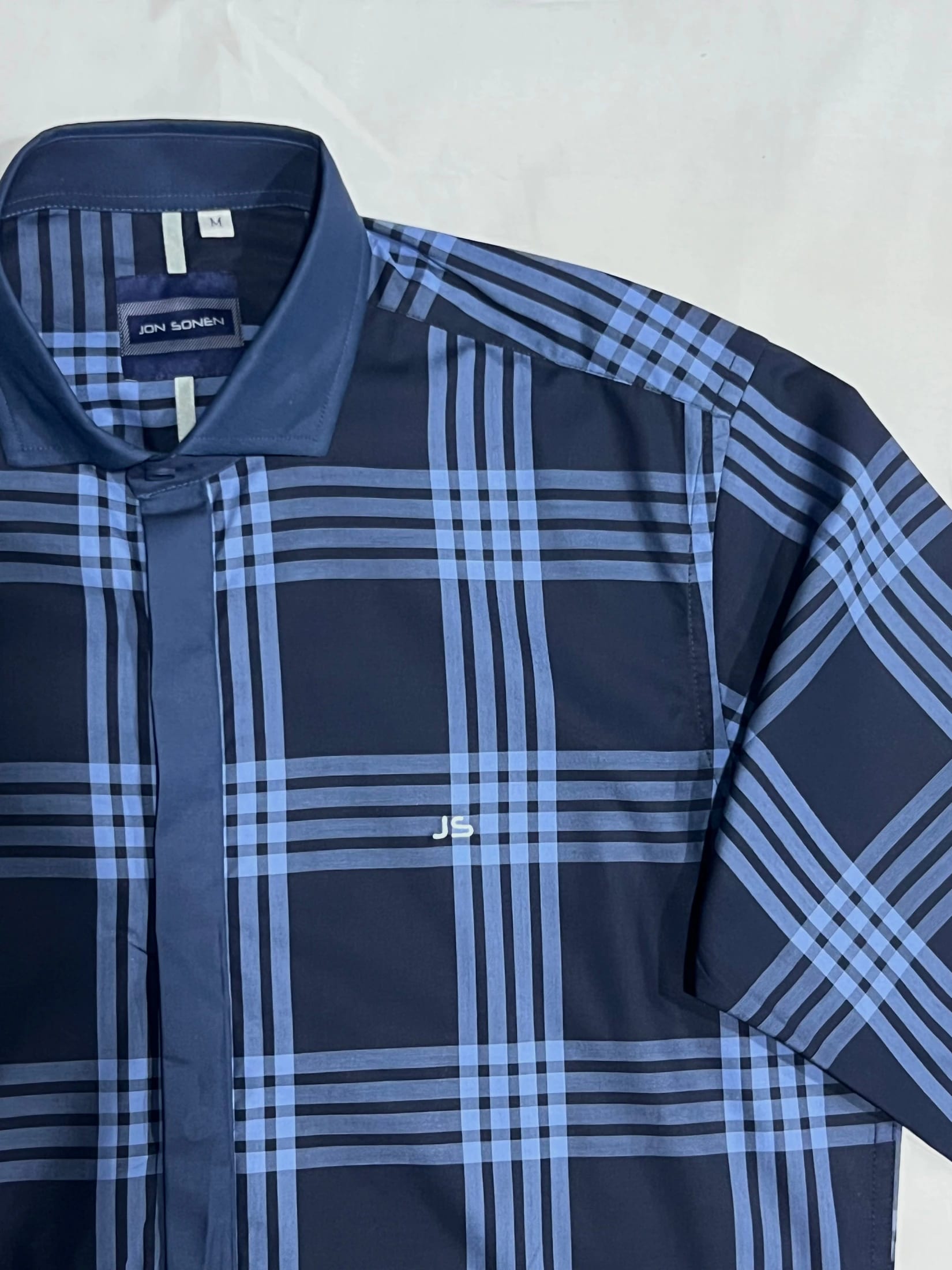 Camisa manga larga en cuadros para hombre Jon Sonen 020224019 - imagen 2