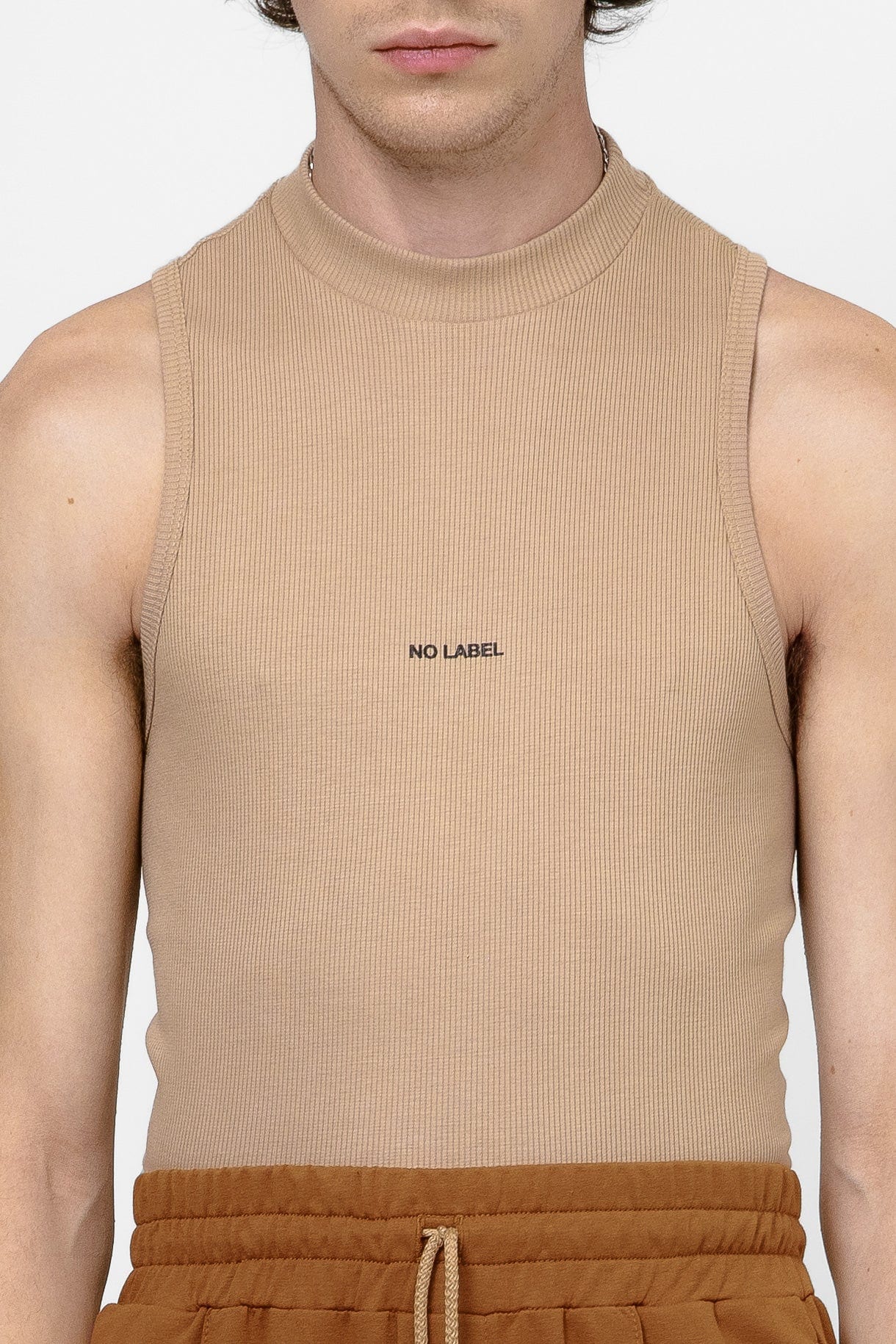 Hi-Neck Tank Top - Nude - imagen 4