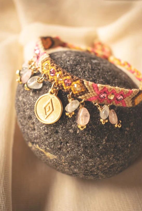 Kalepsu Wayuu bracelet - vanilla - imagen 3