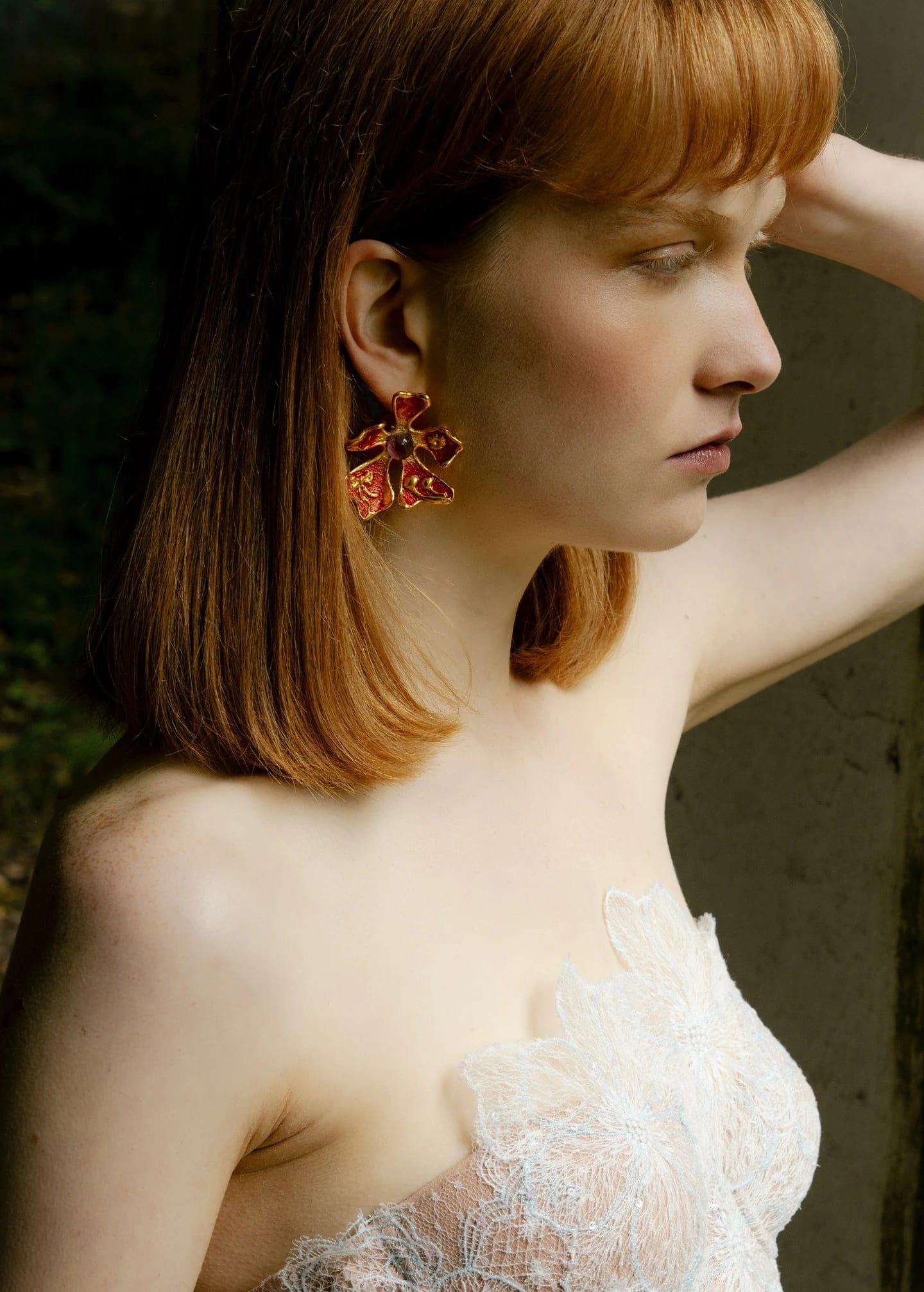 Aretes Maxi Florastesia Berry - imagen 3
