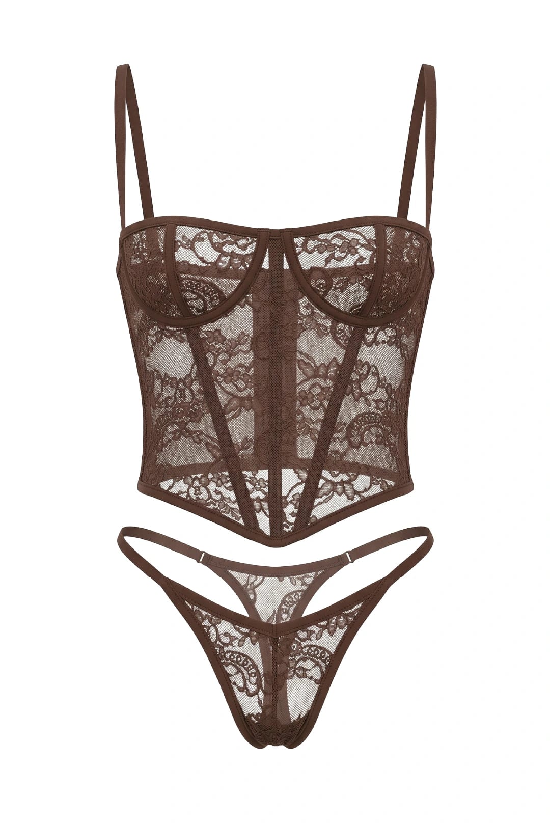 SET CORSET BERRY NEGRO - imagen 5