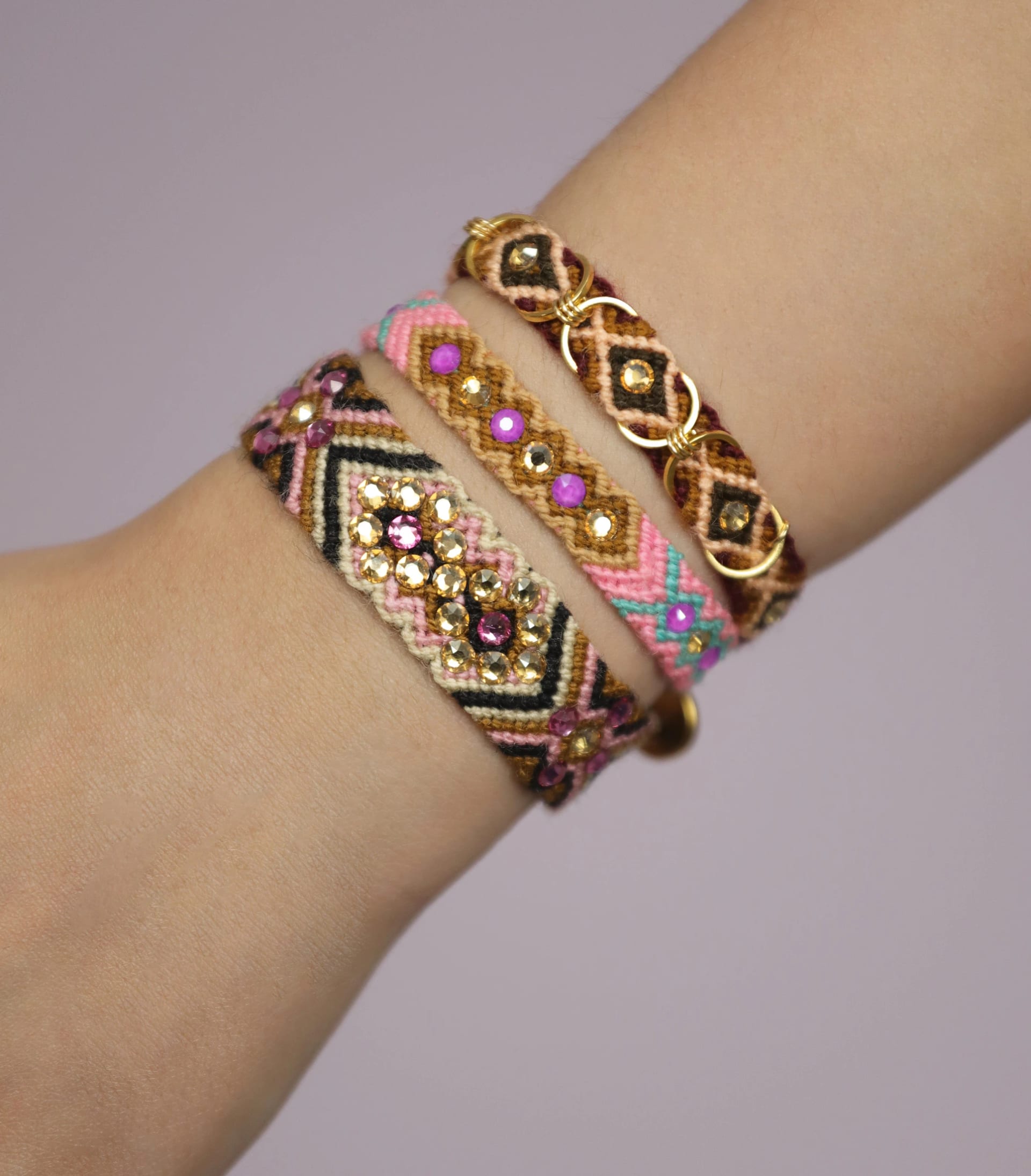 Free Spirit Bracelet with Rings - Brown - imagen 6