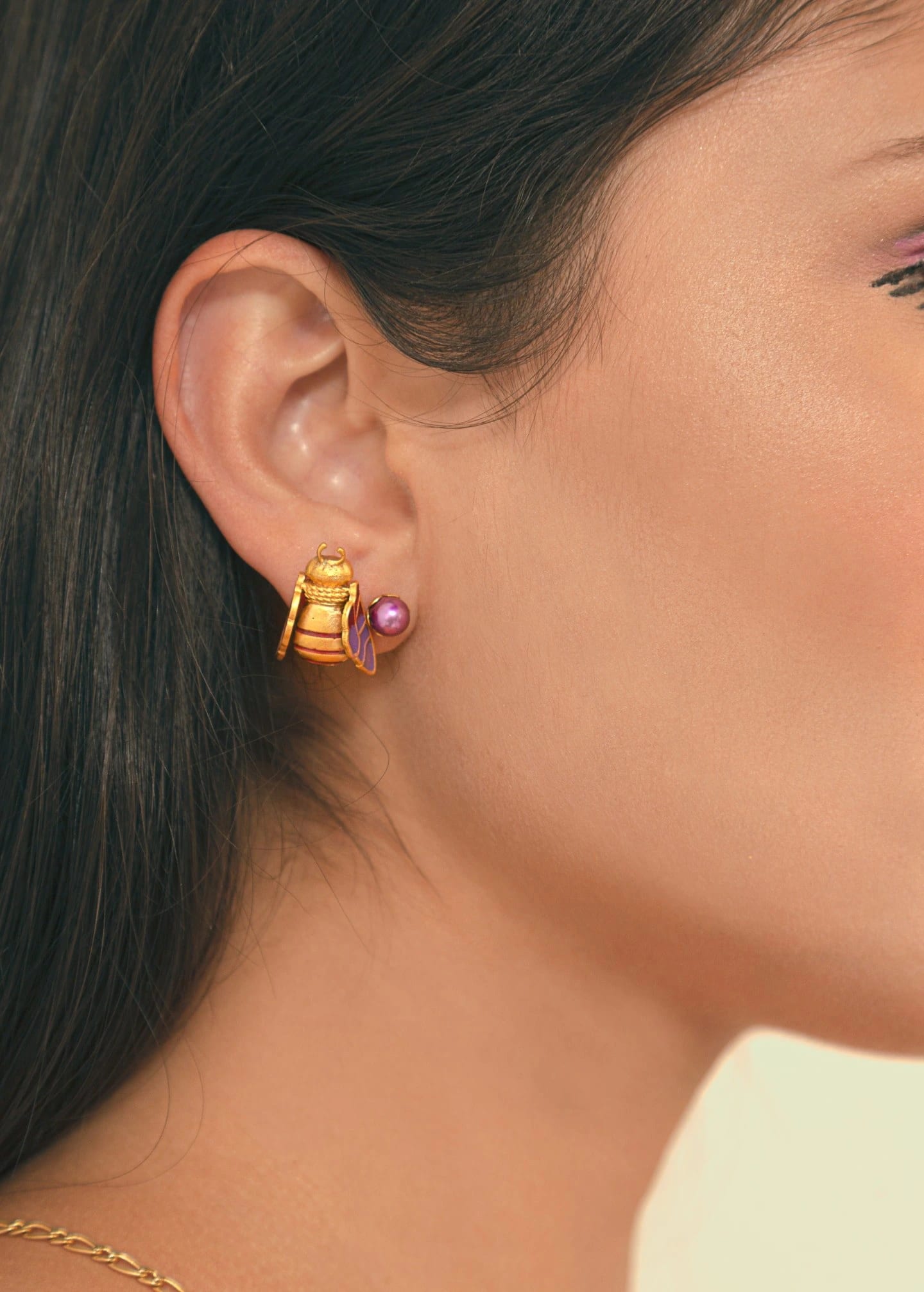 Aretes Drone Naranja - imagen 3