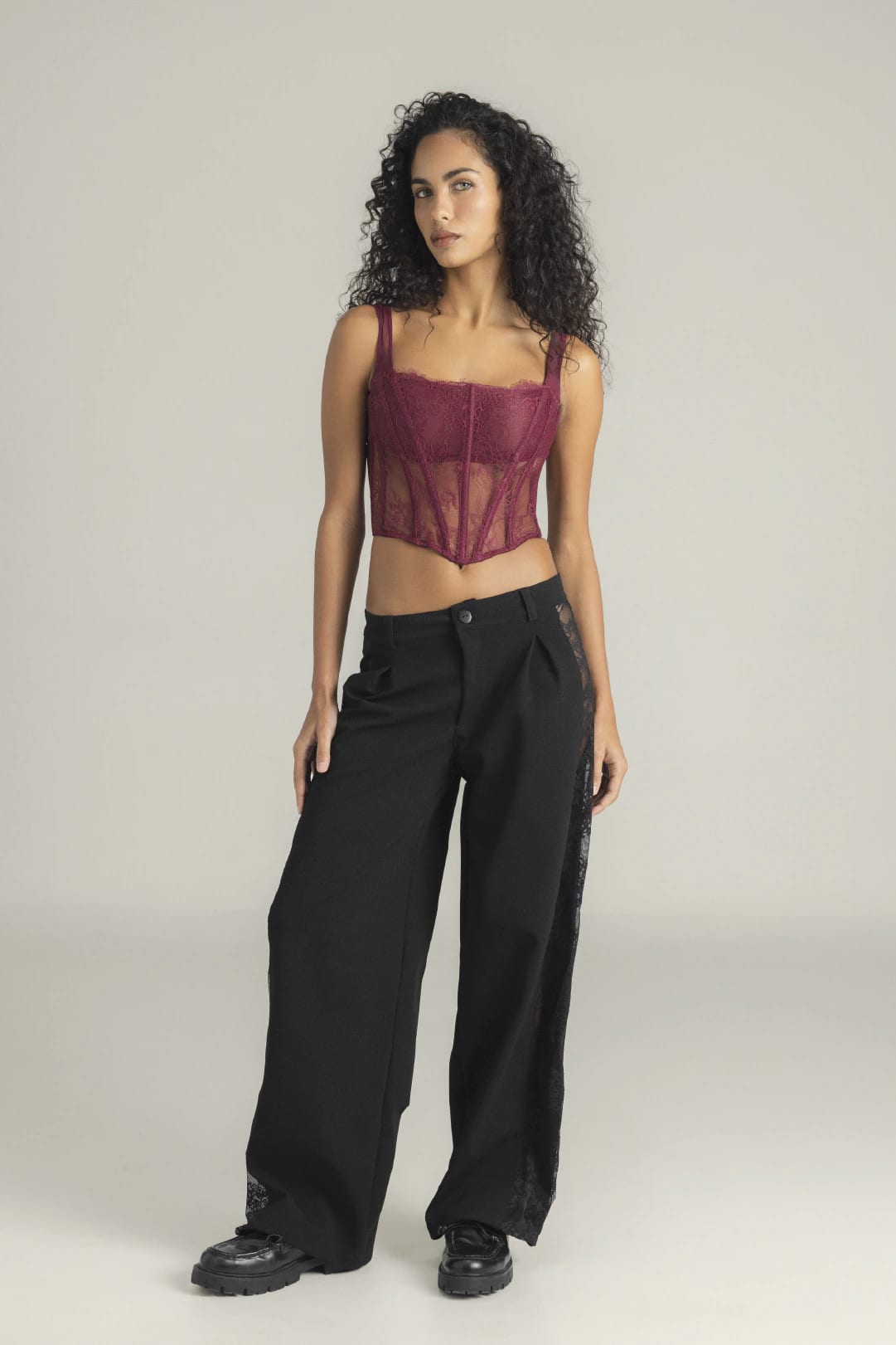 CORSET INDIRA BURGUNDY - imagen 4