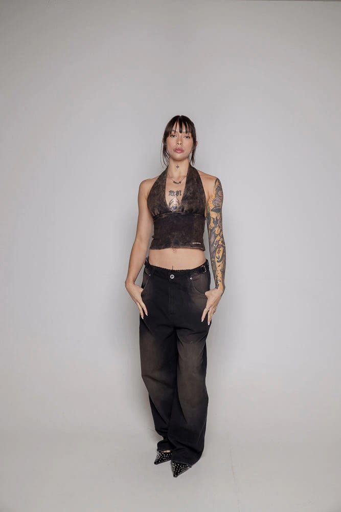 Baggy Courage Negro Desgastes - imagen 3