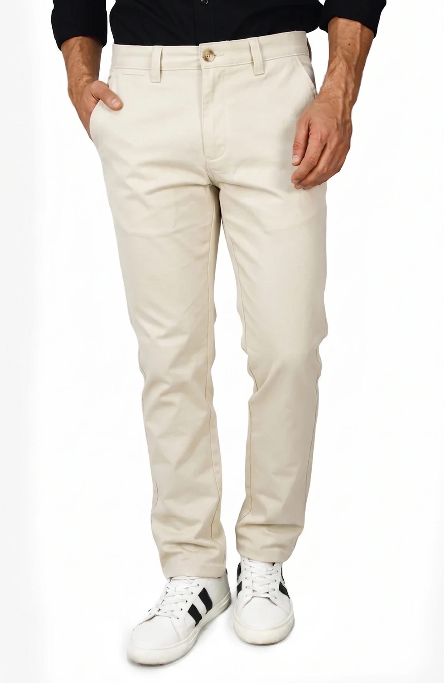 PANTALÓN DRILL CAQUI PARA HOMBRE - imagen 2