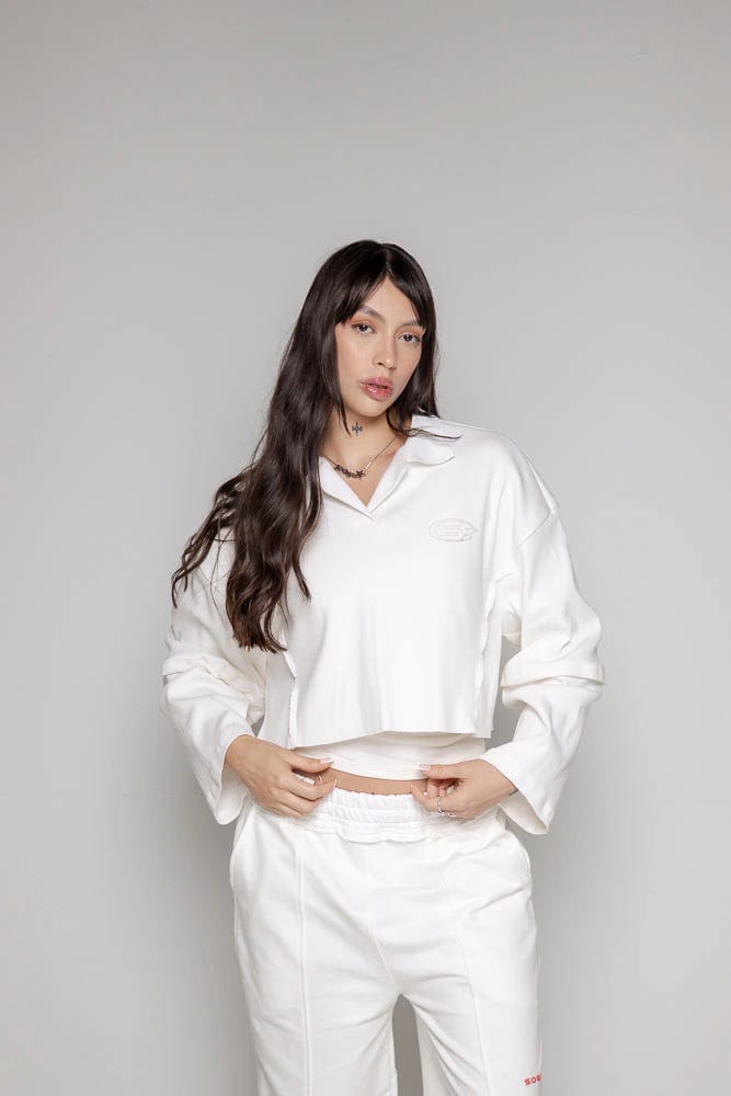 Buzo Dama Courage Tipo Polo-Beige - imagen 4