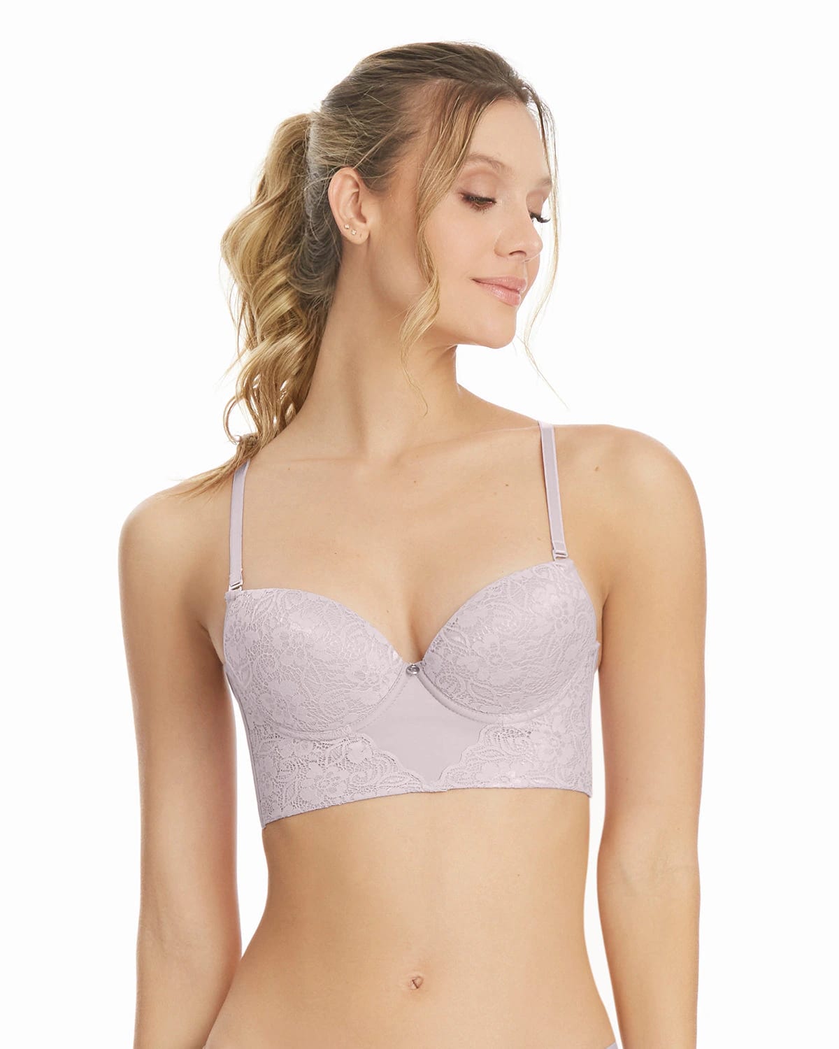 Brasier Base Ancha Sin Costuras Con Encaje - imagen 3