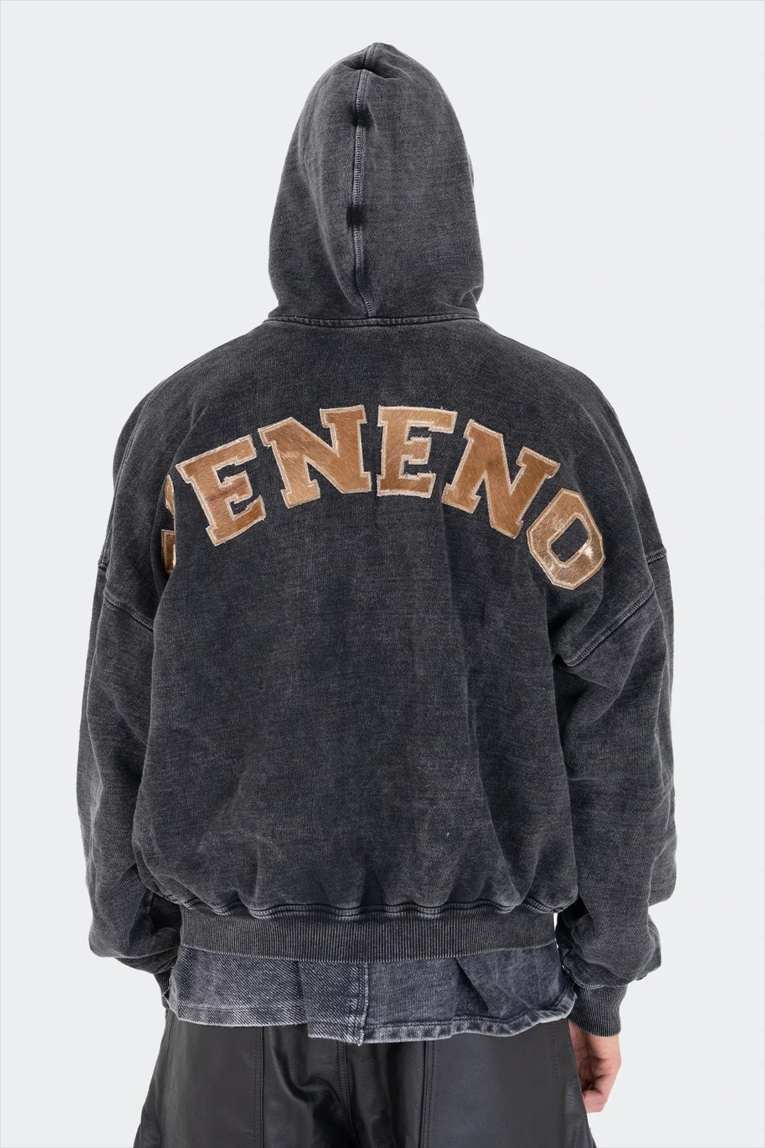 VENENO BUZO ZIPPER LEATHER COW - imagen 4