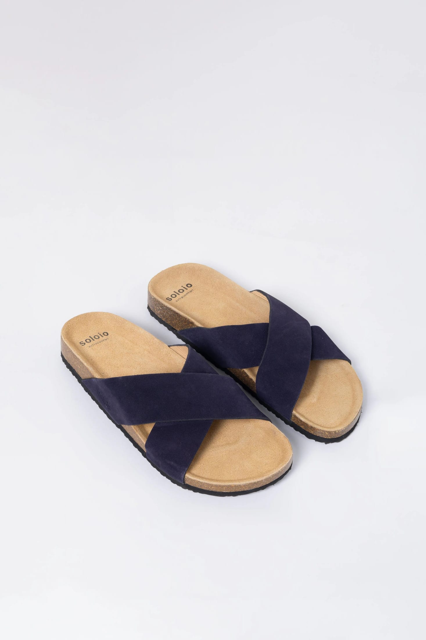 Men's crossed navy sandal - imagen 1