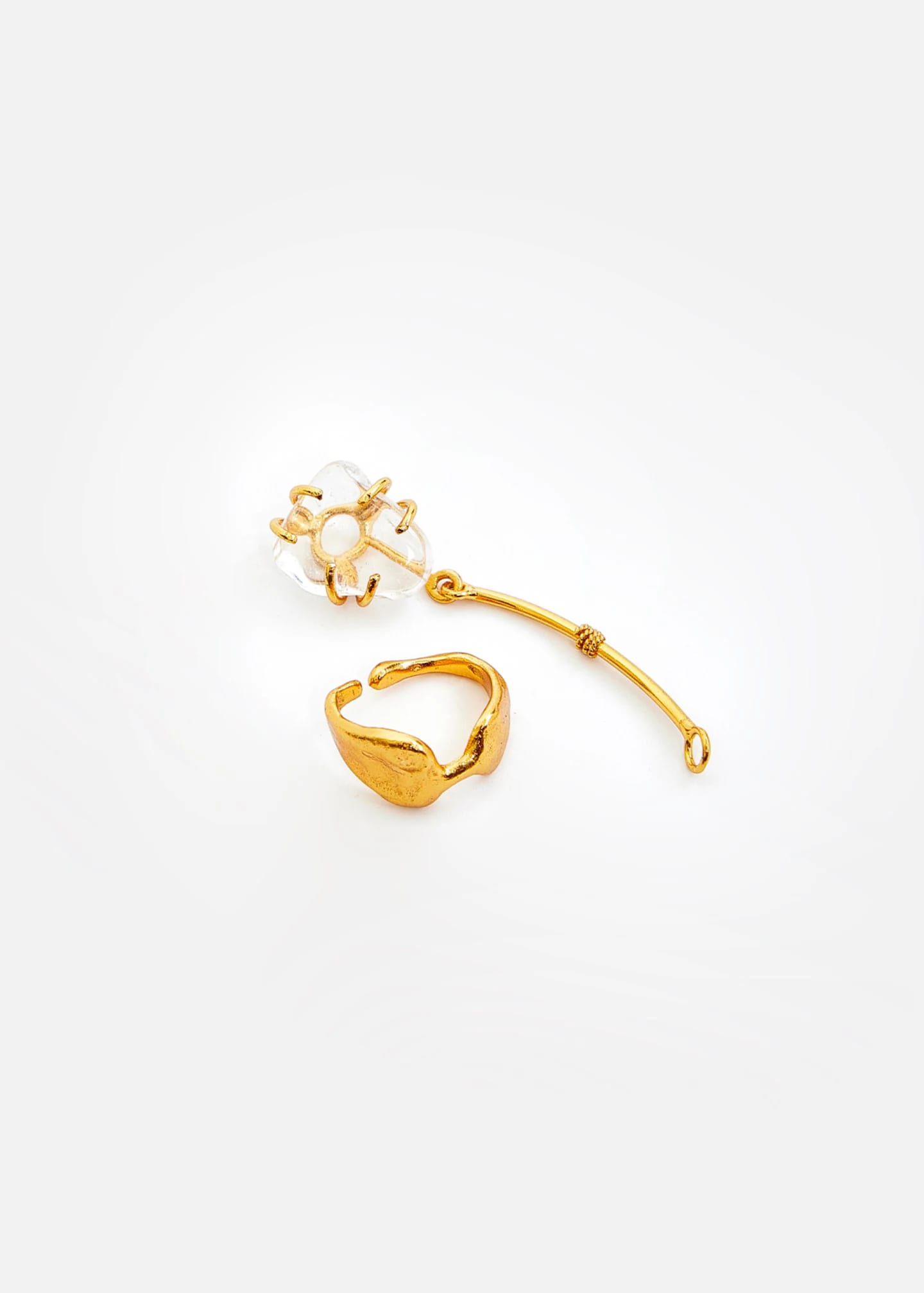Earcuff Long Cuarzo - imagen 4