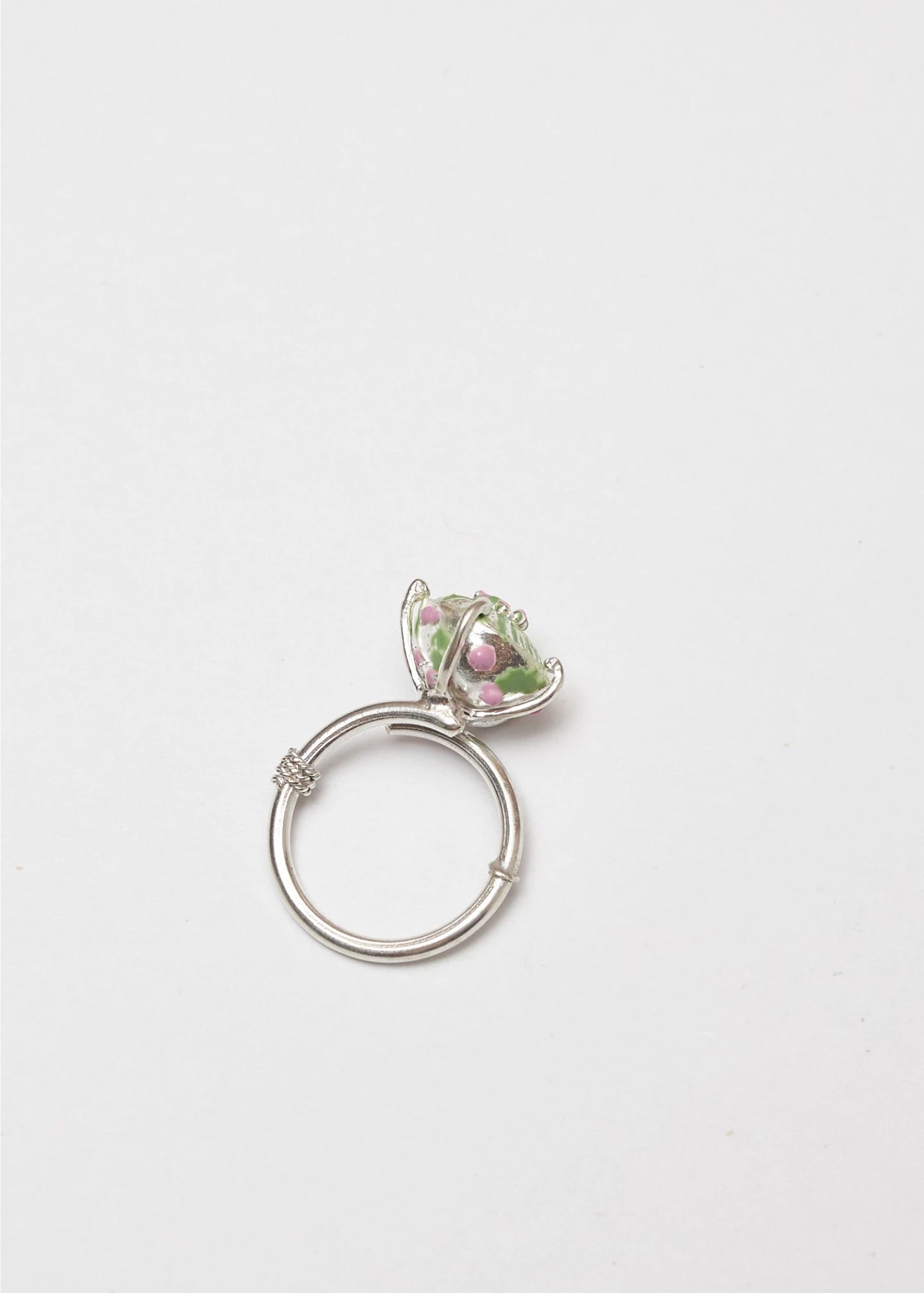 Anillo Sombrerito mini pistacho lila - imagen 3