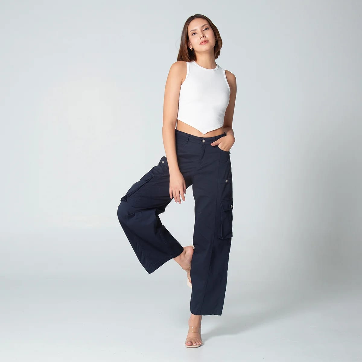 Pantalon Dril Wide Leg Solid - imagen 1