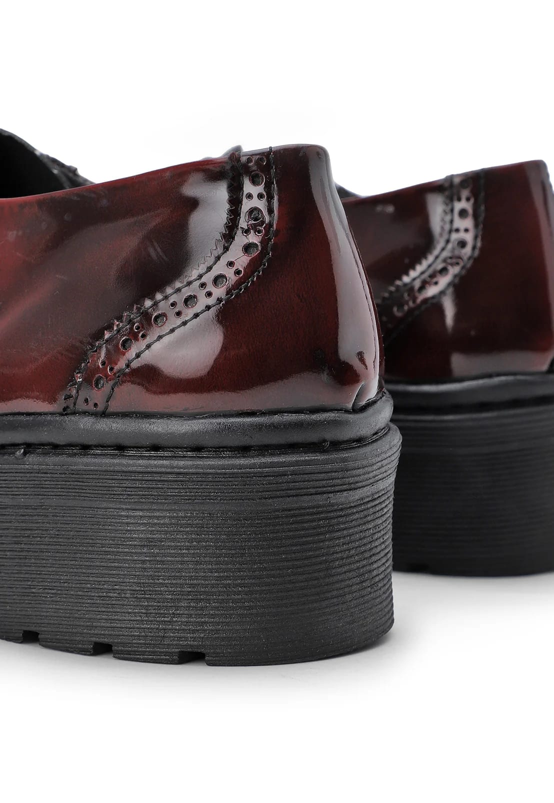 Zapatos oxford vinotinto suela chunky - imagen 6