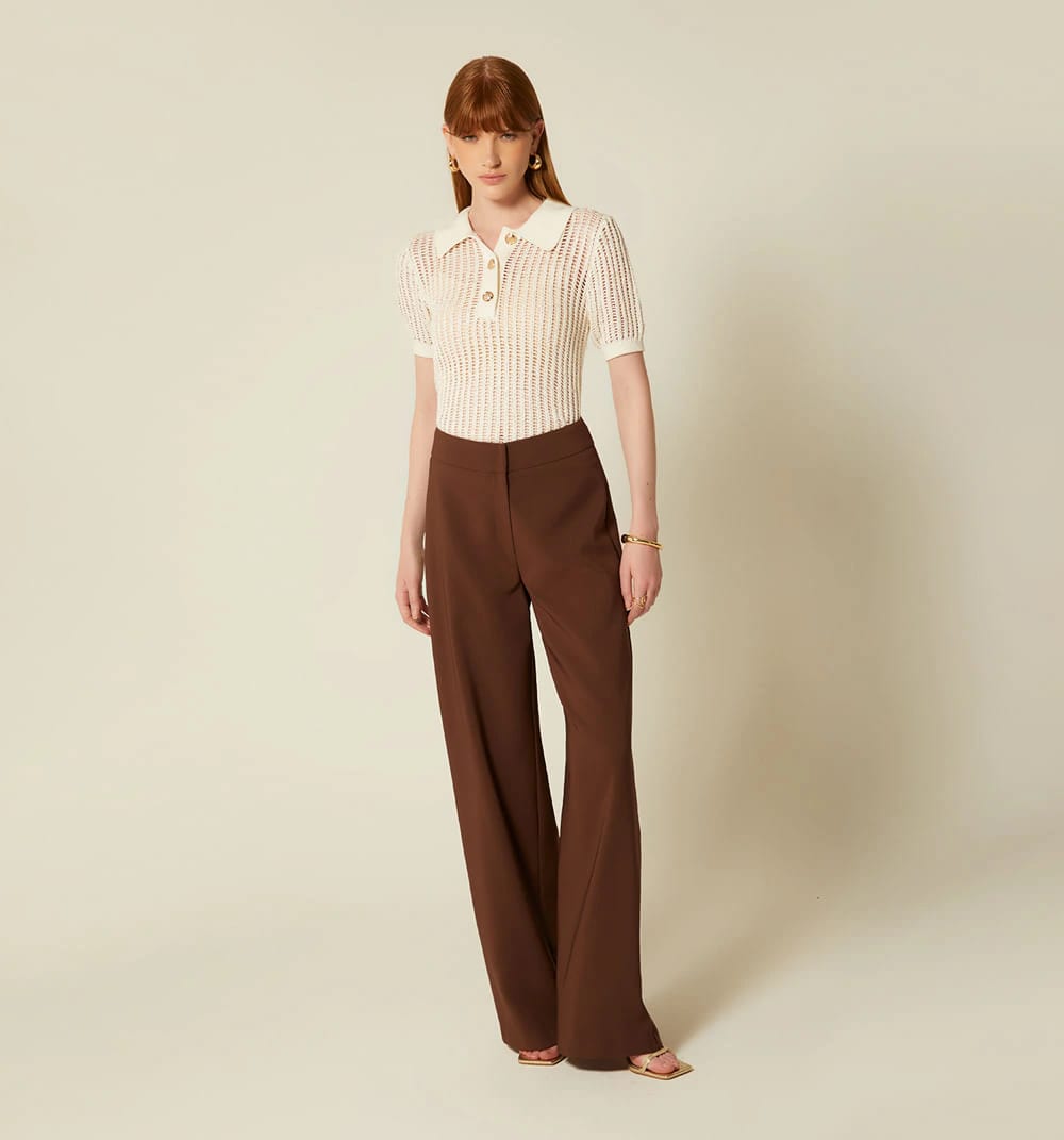 Blusa tipo polo en malla - imagen 7