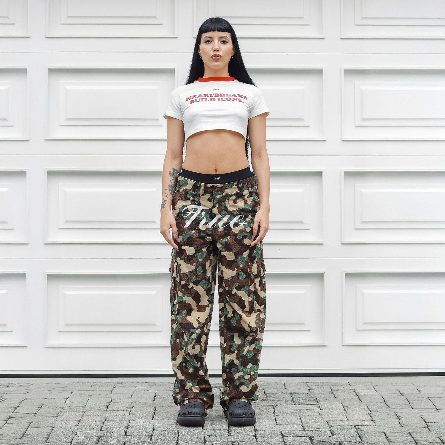 Loose Straight Camo Pants - Green - imagen 2