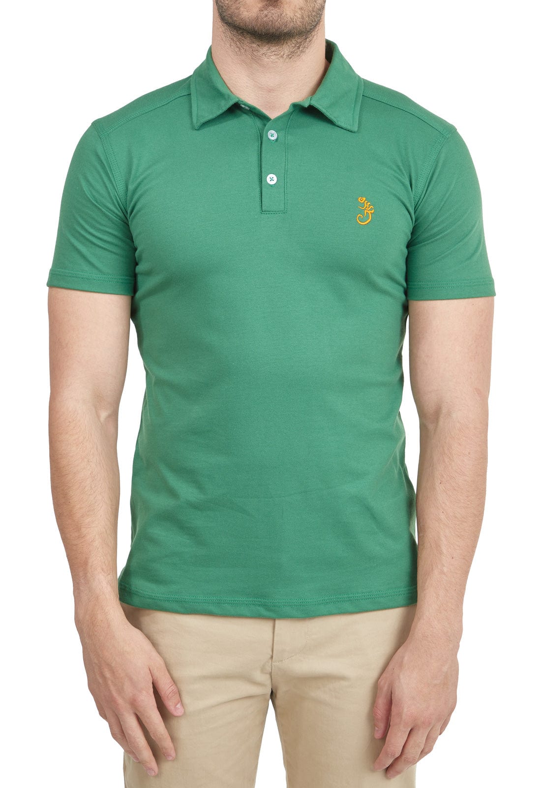 Camiseta tipo polo verde claro - imagen 3