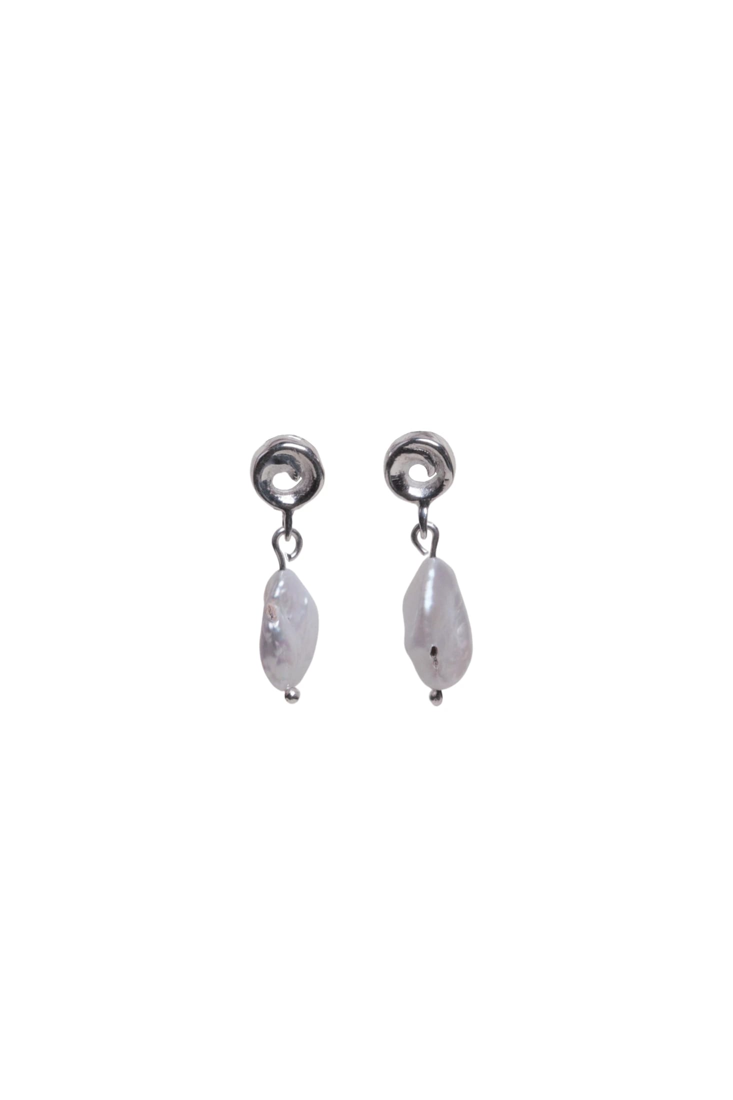 Aretes Rollitos Mini Perla - imagen 1