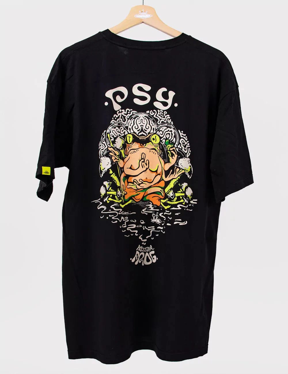 Camiseta Oversize Ancestral Frog negro Hombre - imagen 5