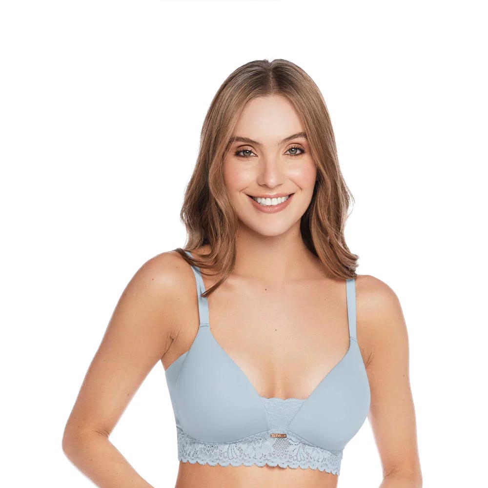 BRASIER TRIANGULAR SIN ARO CON ENCAJE EN BASE - imagen 3