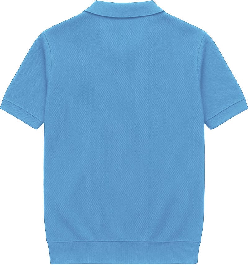 POLO DE PUNTO BOTONES AZUL CLARA - imagen 3