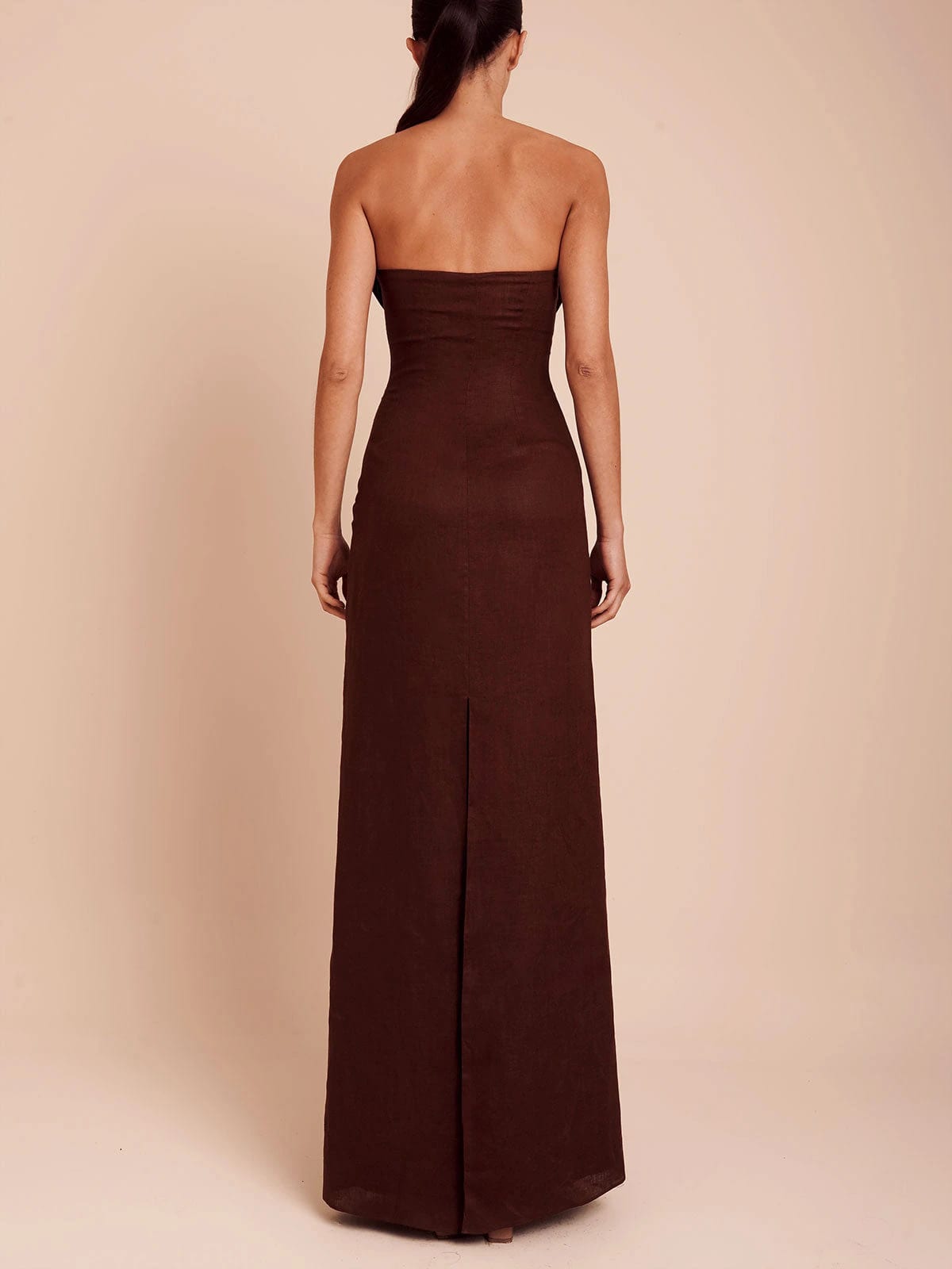 BIANCA DRESS UMBER BROWN - imagen 4