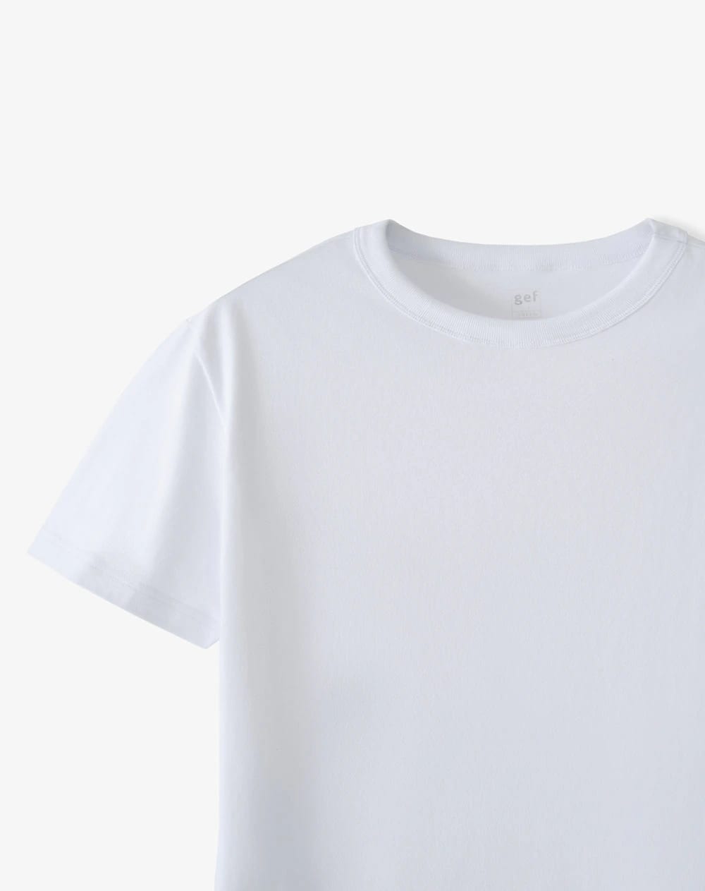 Camiseta manga corta oversize algodón blanco hombre - imagen 2