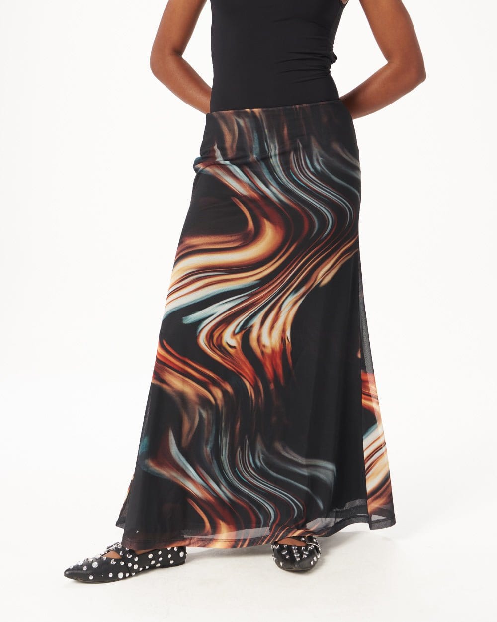 MESH MAXI SKIRT - imagen 7