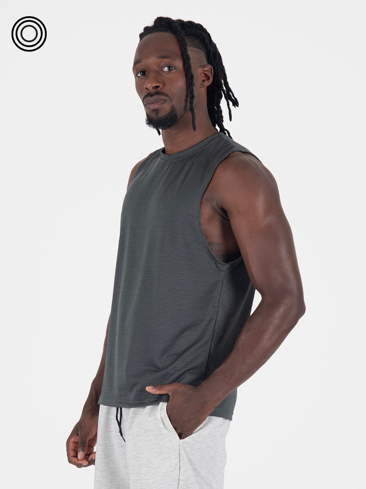 camisilla hombre panal gris oscuro - imagen 3