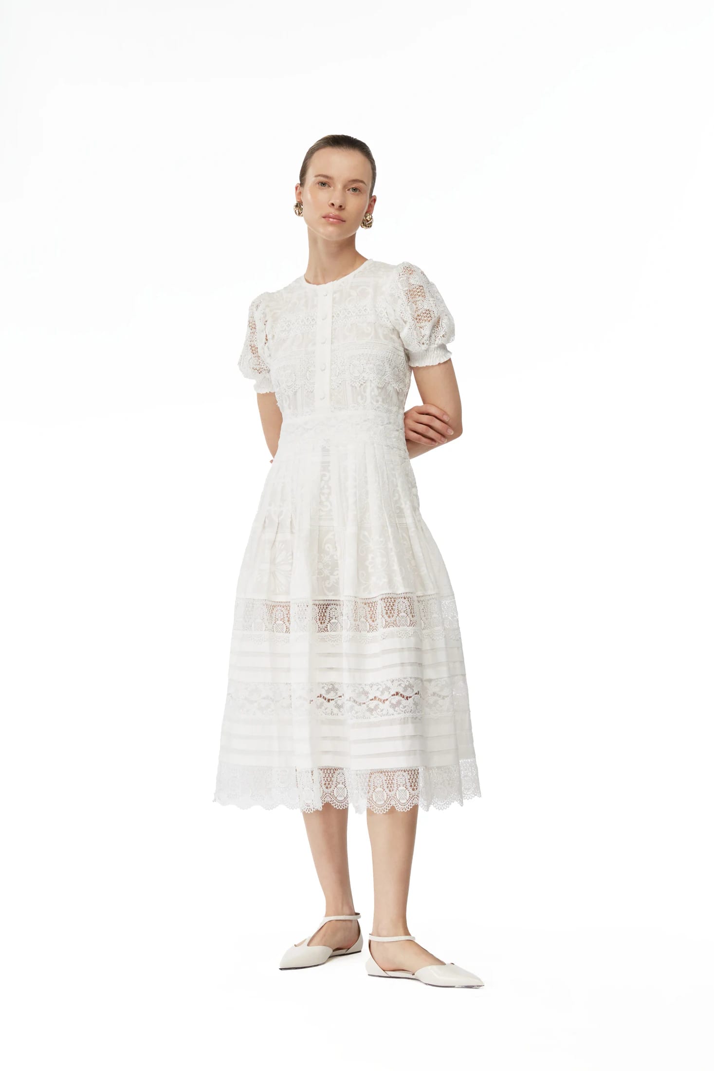 ETOILE MIDI DRESS WHITE - imagen 2