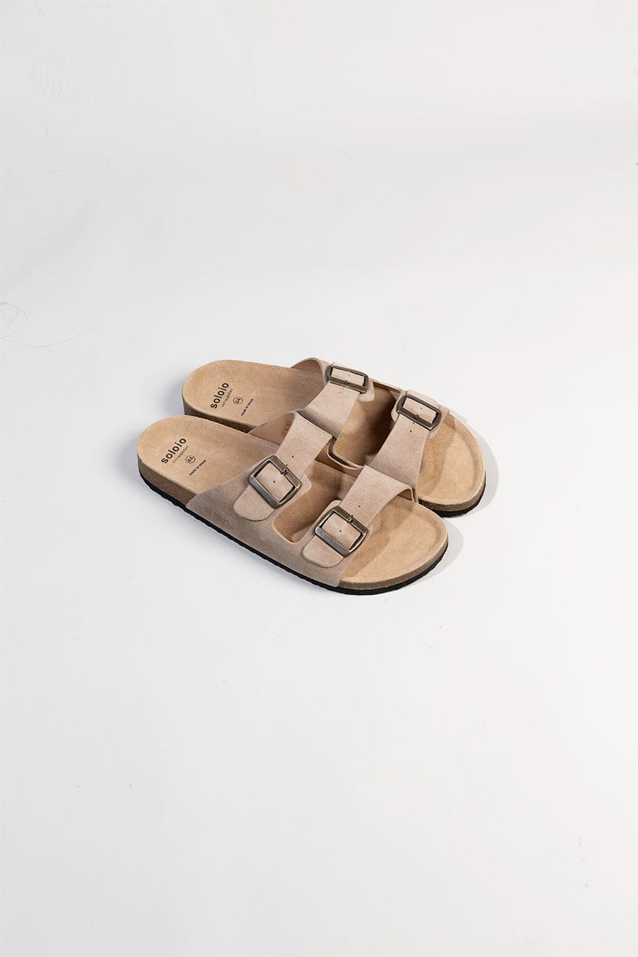 Men's buckle sandal taupe - imagen 1