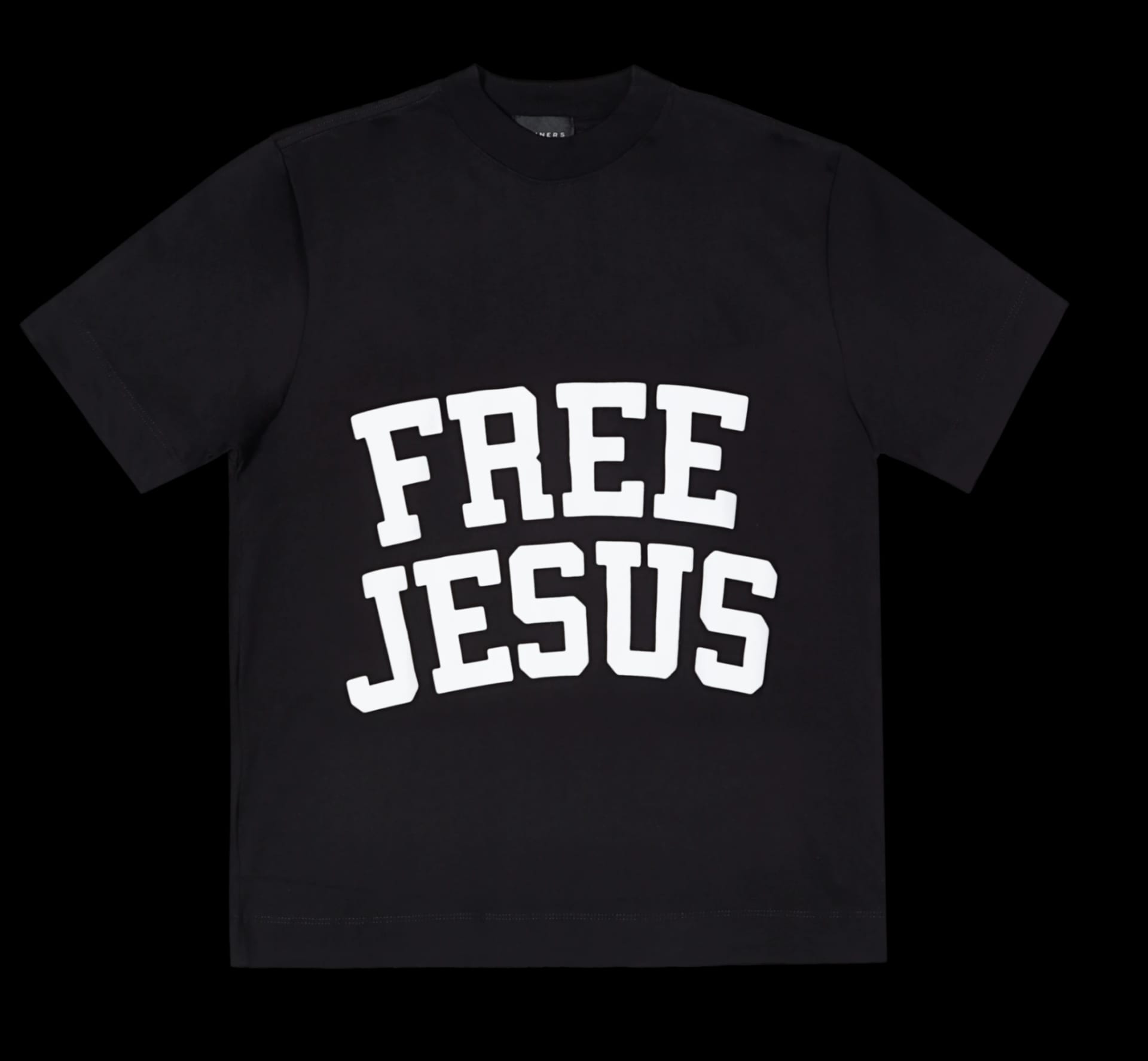 FREE JESUS BLACK T-SHIRT - imagen 1