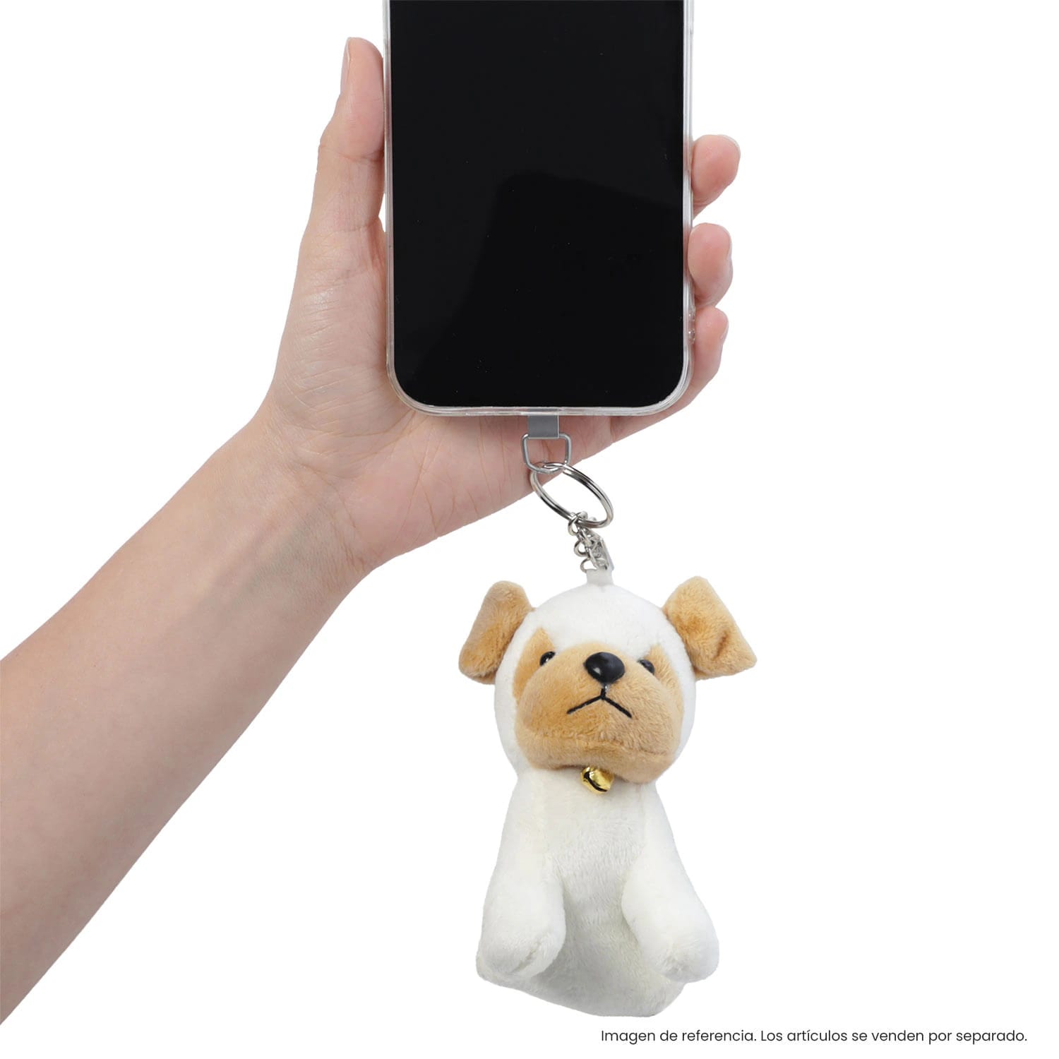 Llavero de Peluche Doggy color Blanco - imagen 5