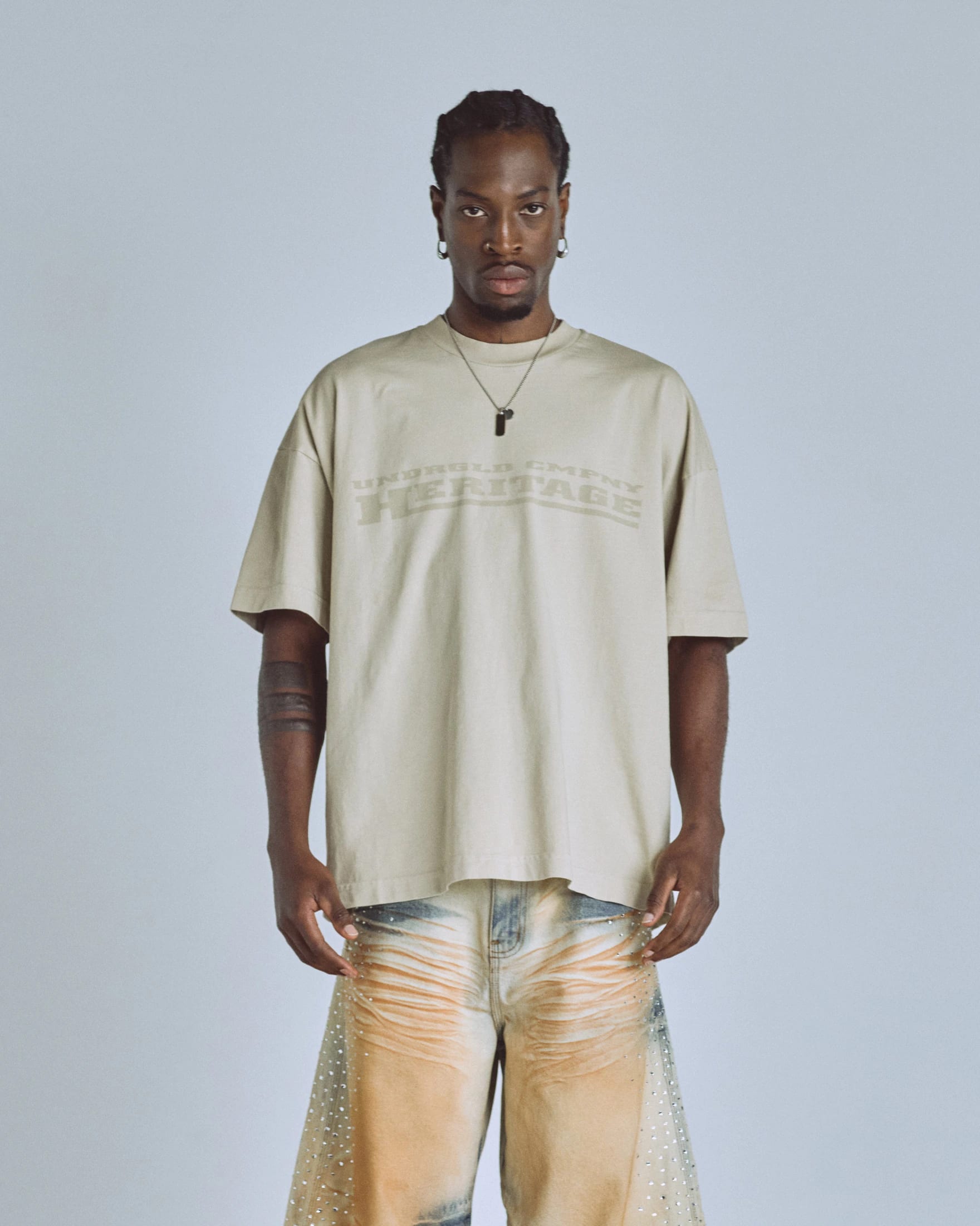 Golden Heritage Raw Tshirt Cream - imagen 2