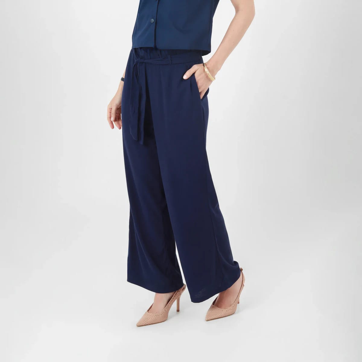 Pantalon Tiro Alto Bota Flare - imagen 3