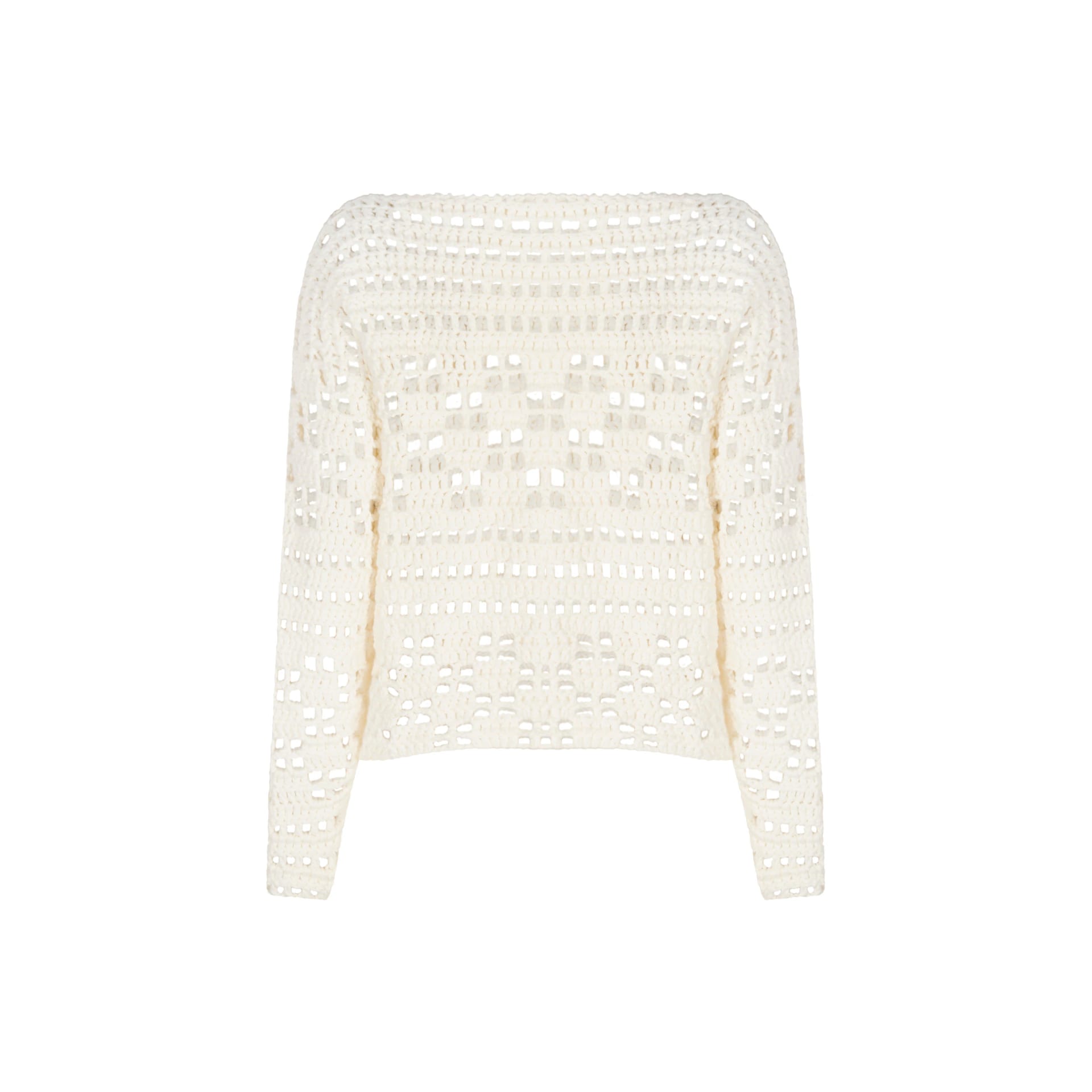MARGARA CROCHET MESH SWEATER - imagen 2