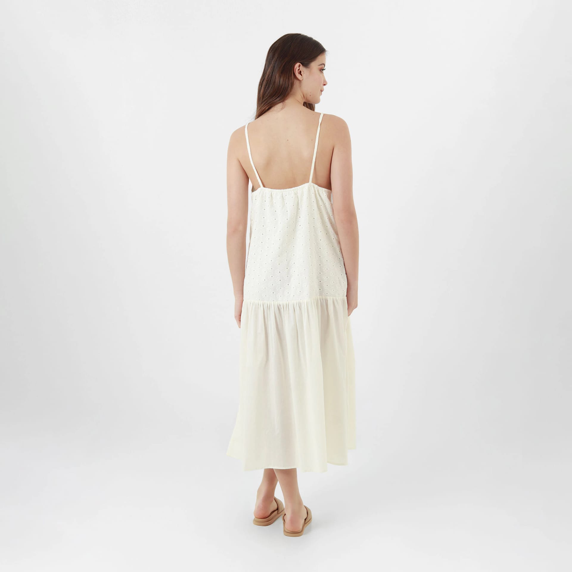Vestido Ojalillo Manga en Tiras - imagen 4