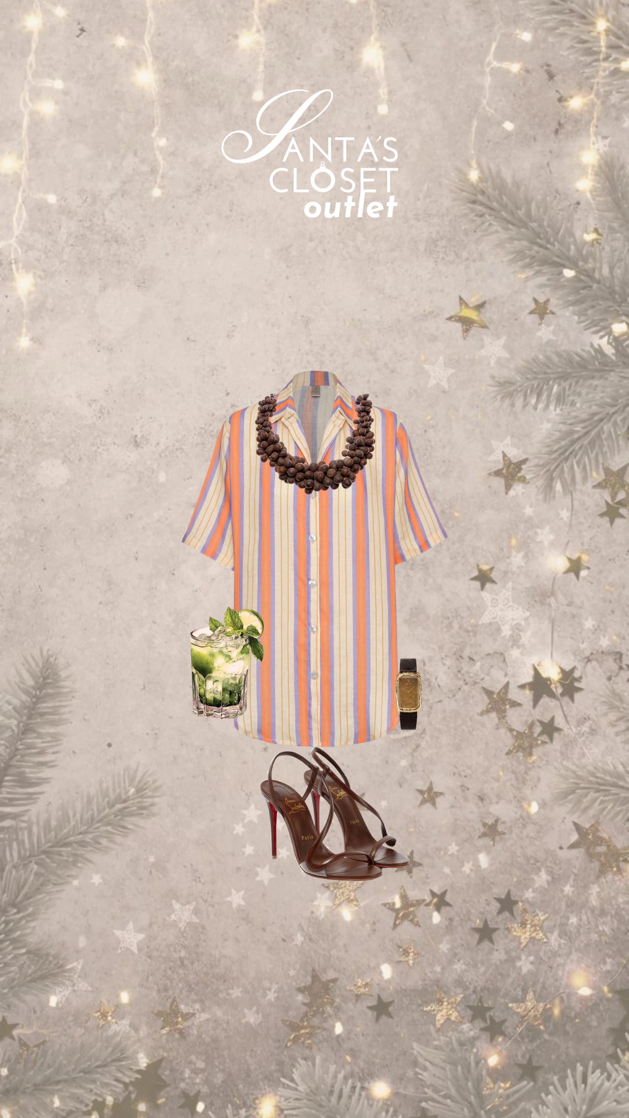 CAMISA MYSTIC ORANGE STRIPE - imagen 2