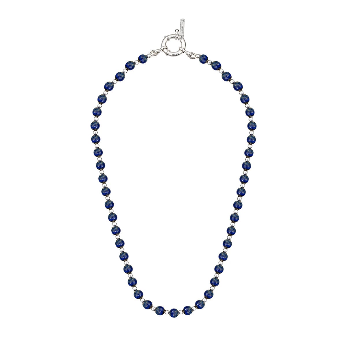 SAPPHIRE NECKLACE | COLLAR CON BALINES EN PLATA Y LAPISLÁZULI - imagen 1