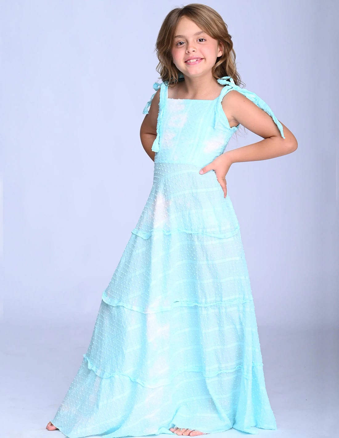 Vestido Reeva Spotted Turquoise - imagen 2