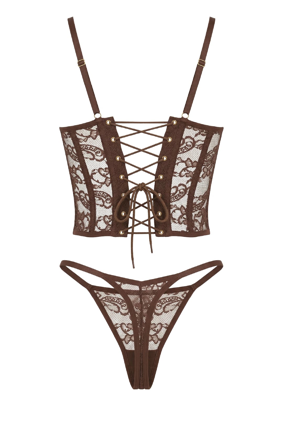 SET CORSET BERRY NEGRO - imagen 6