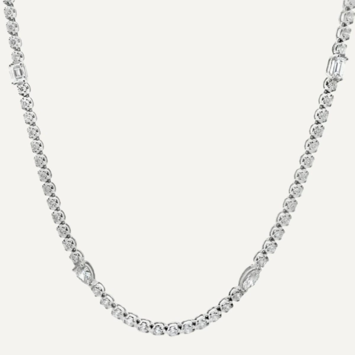 Cadena Clip tennis fancy 14K - imagen 1