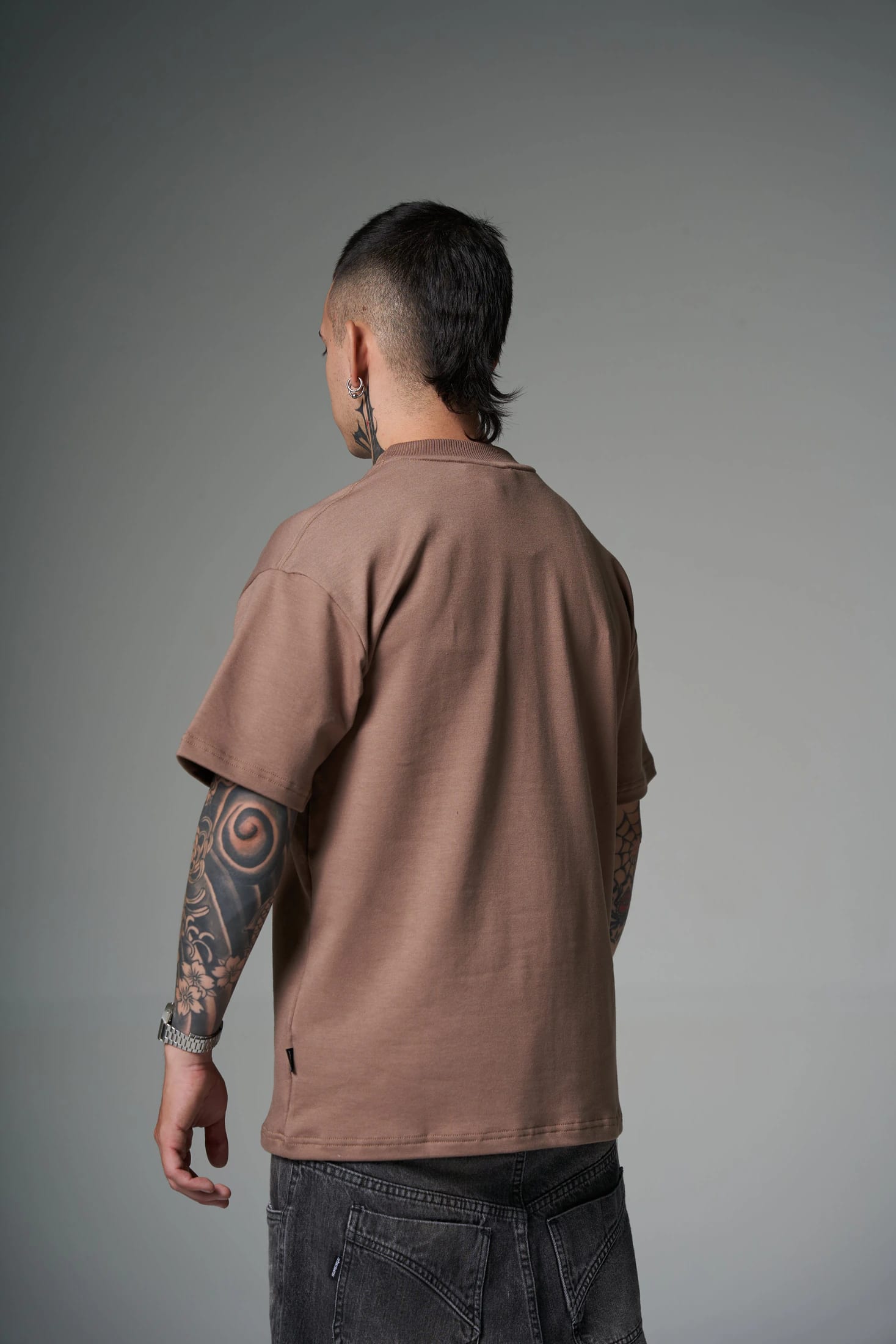 CAMISETA TAUPE OVERSIZE SVG 260 GRAMOS 14491 - imagen 10