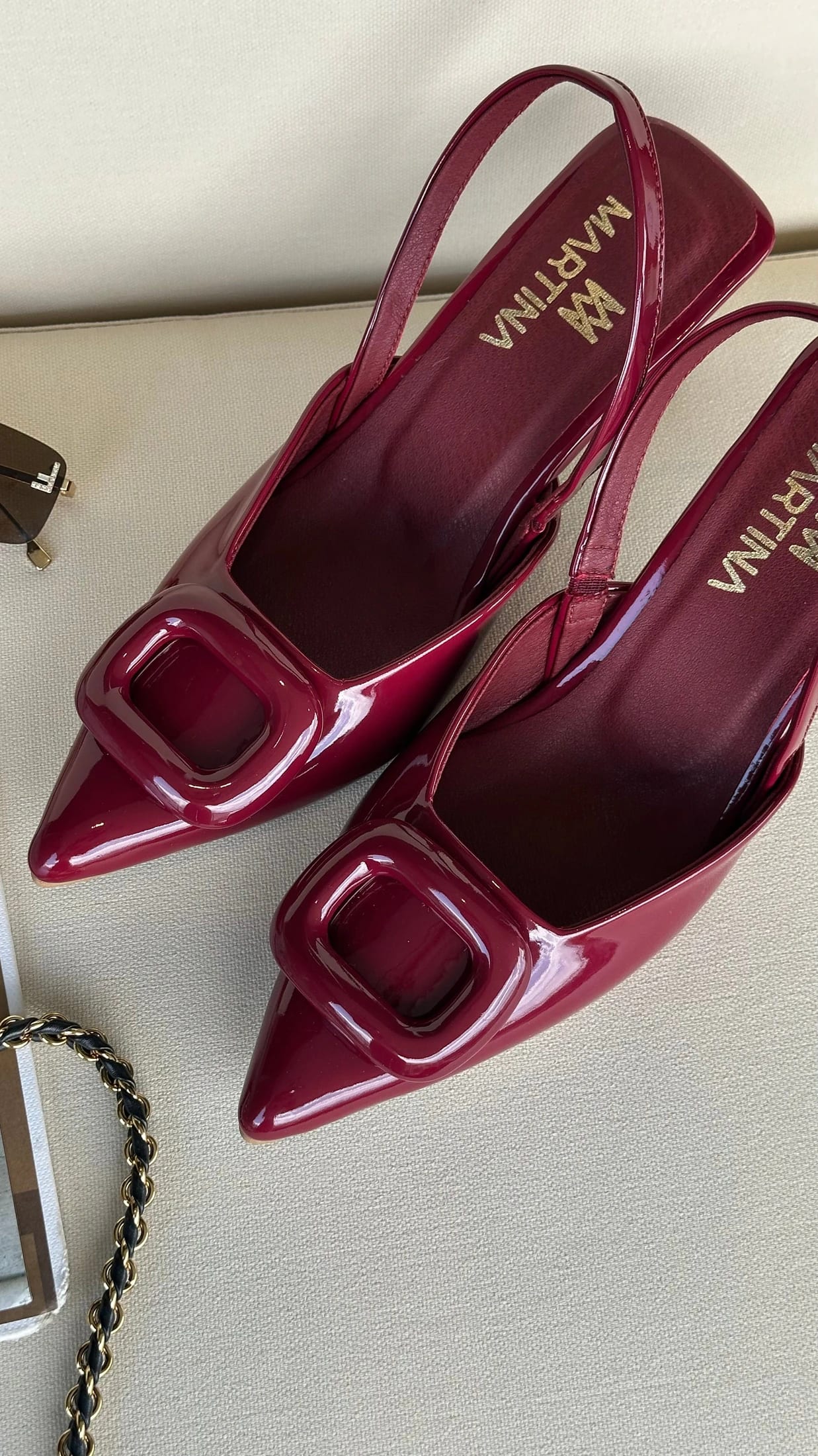 STILETTOS AMELIE   BORGOÑA - imagen 5