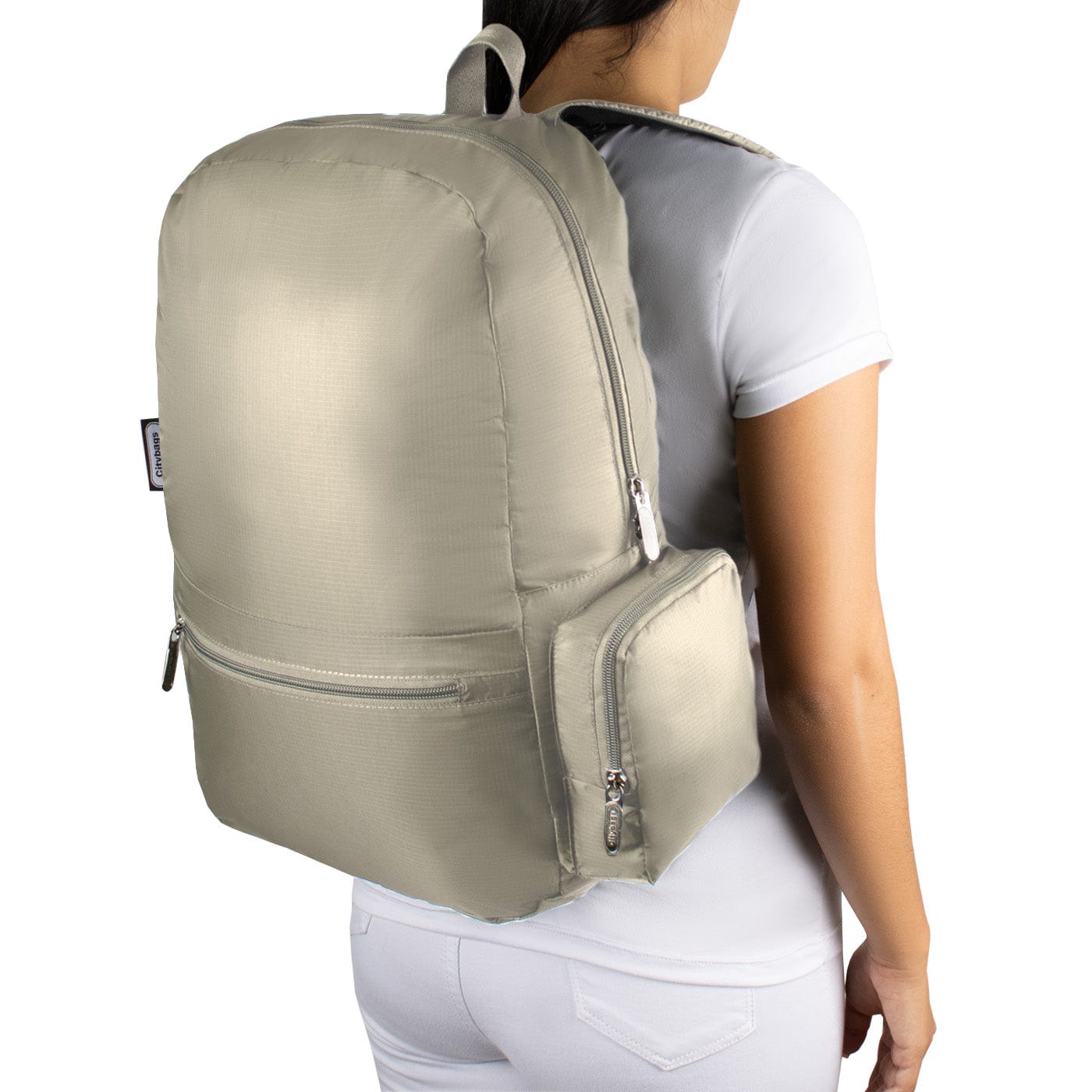 Morral Plegable Citybags Beige - imagen 3