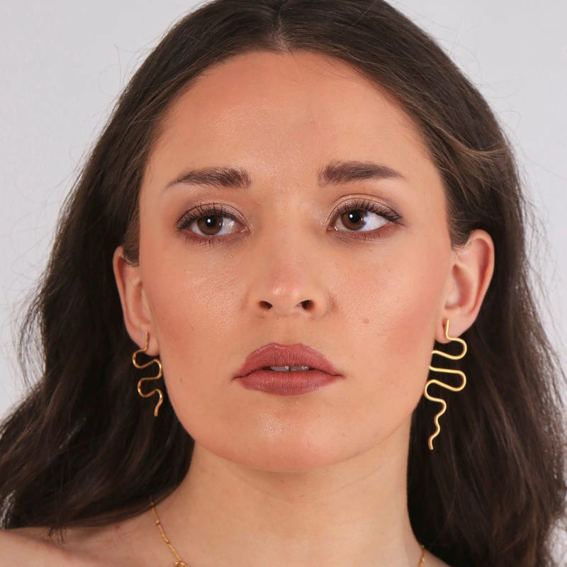 Snake Duo Earrings - imagen 3