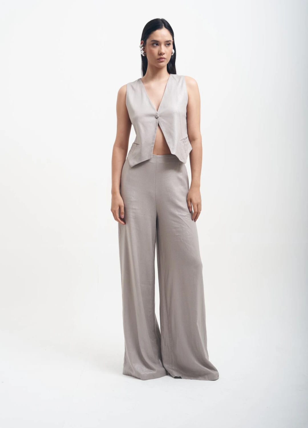 Pantalon Julia Plateado - imagen 2