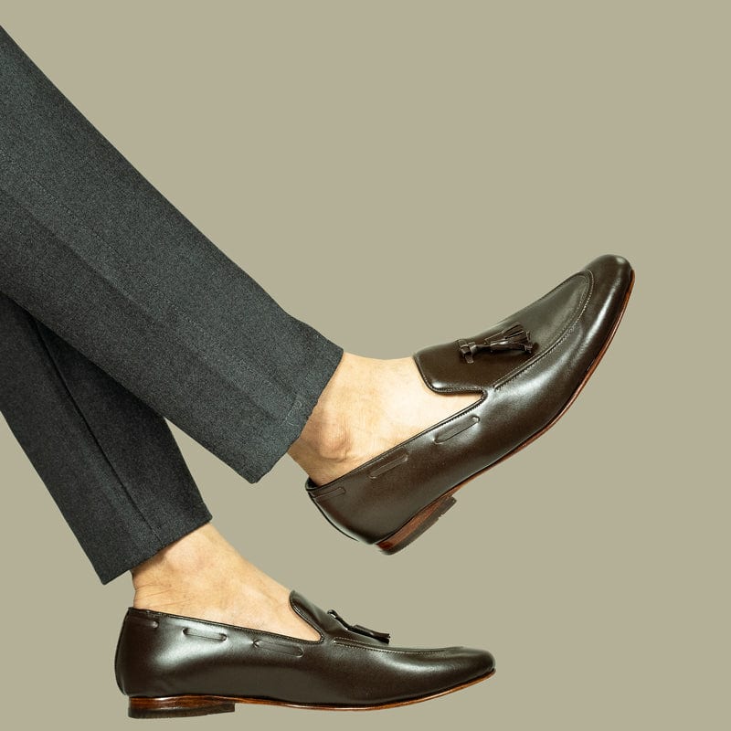 Loafers Cuero Cafe - imagen 4